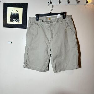 Carhartt Men's Tan Flat Front Shorts